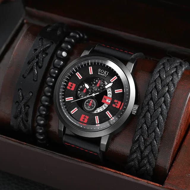 Montre homme SOKI Quartz noire